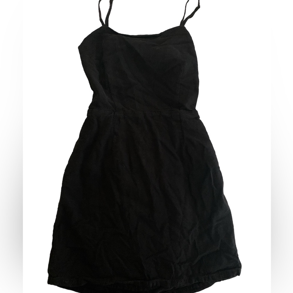 Garage Cute Black Dress with tied back- Size XS